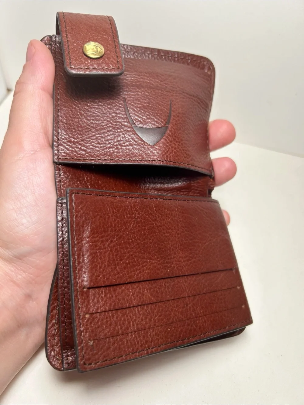 Hidesign Bose W2 Men's Genuine Brown Leather Wallet, Rebels Collection, EUC